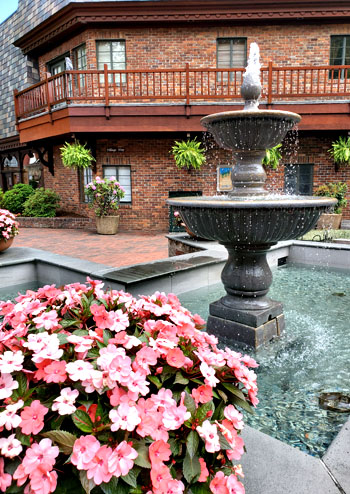 Springtime at The Village Shops Fountain