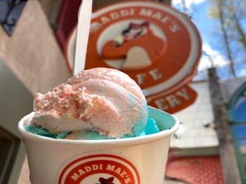 Best Ice Cream in Gatlinburg at Maddi Mae's Cafe & Creamery