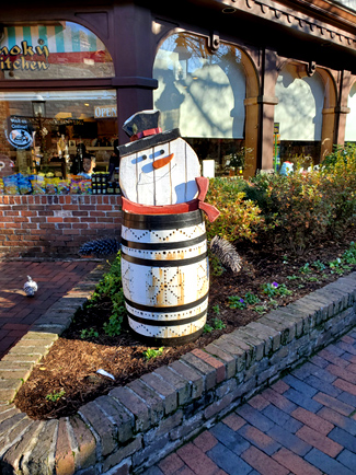 Winter Holiday Decorations at The Village Shops Gatlinburg