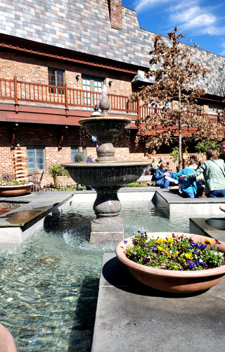 Gatlinburg Souvenir Vacation Photos at The Village Shops Fountain