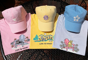 Life is Good Springtime Apparel